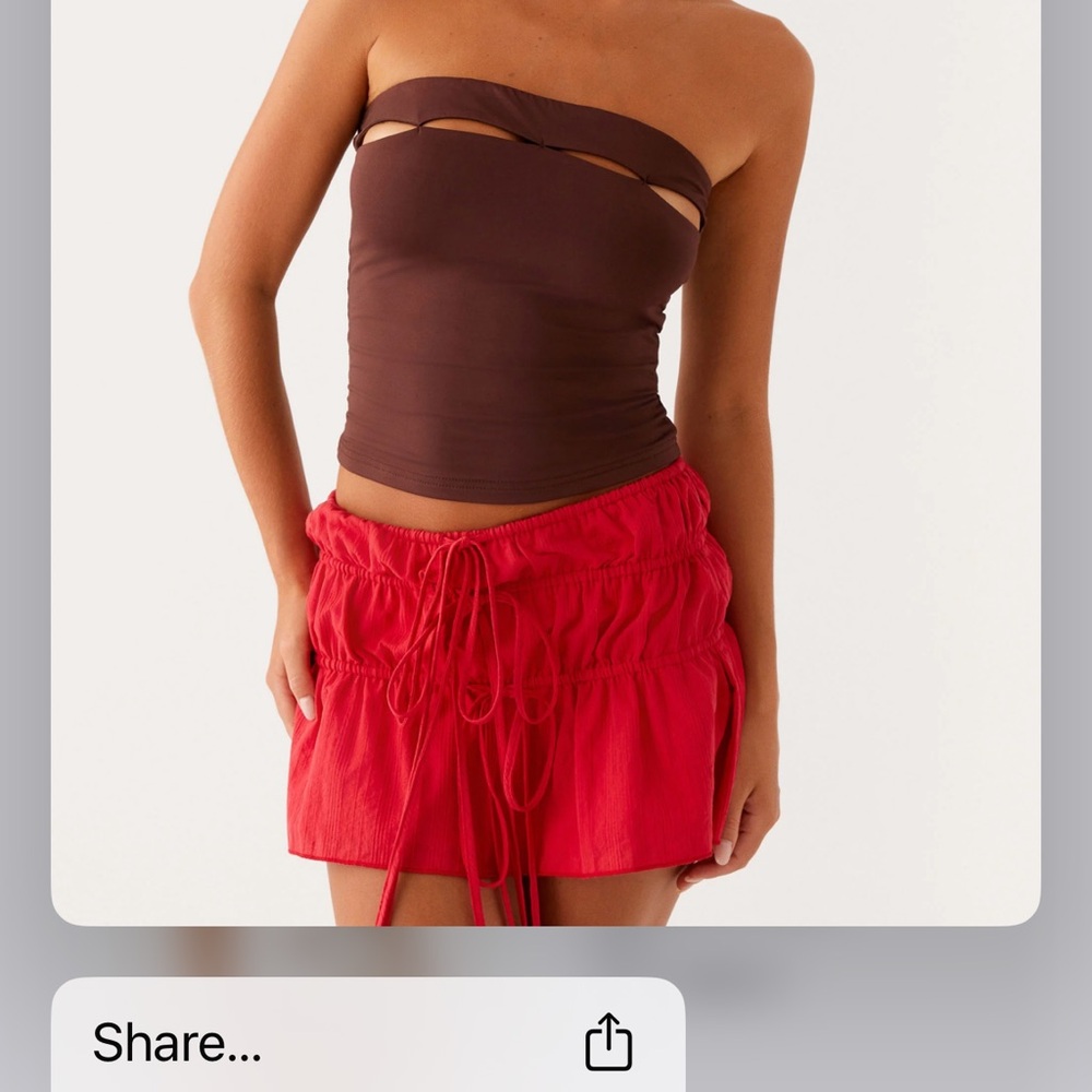Peppermayo Chocolate Brown Top